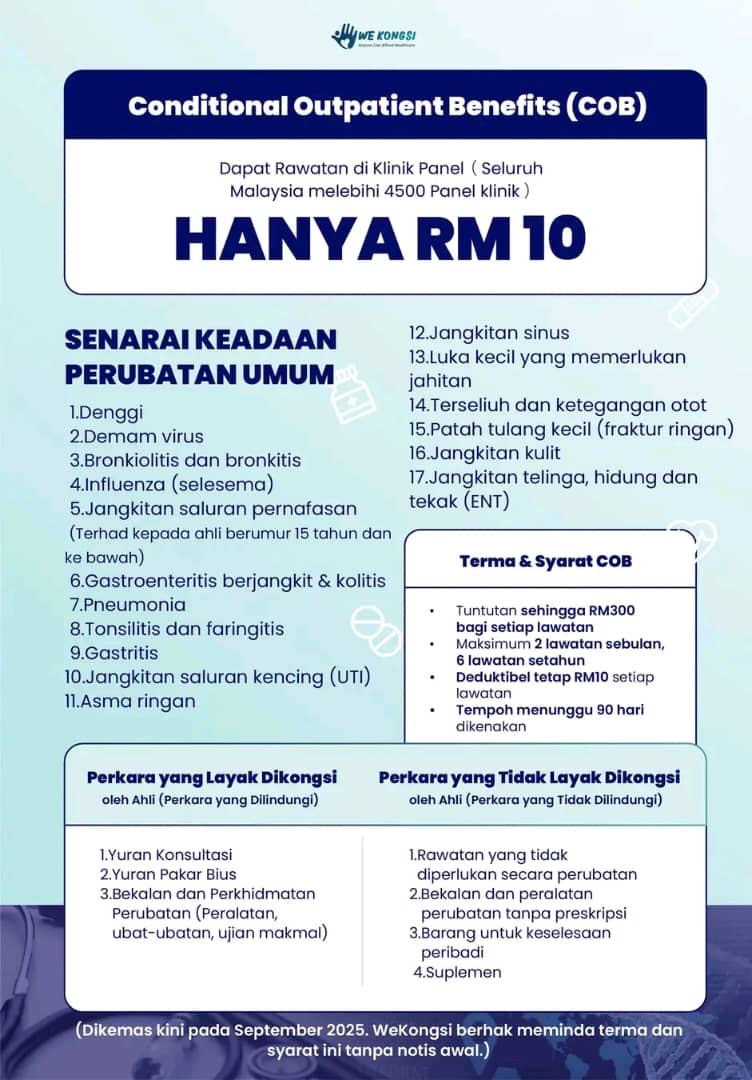 Conditional Outpatient Benefits WeKongsi