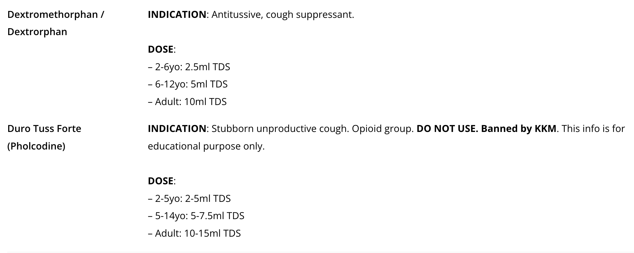SetelDoc Drug Glossary 3